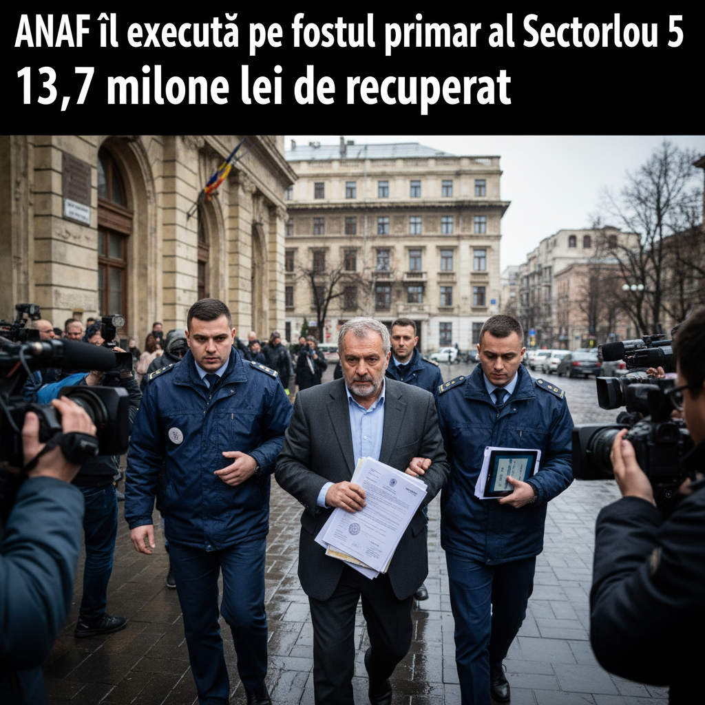 ANAF începe executarea silită a fostului primar al Sectorului 5 pentru datorii de 13,7 milioane lei