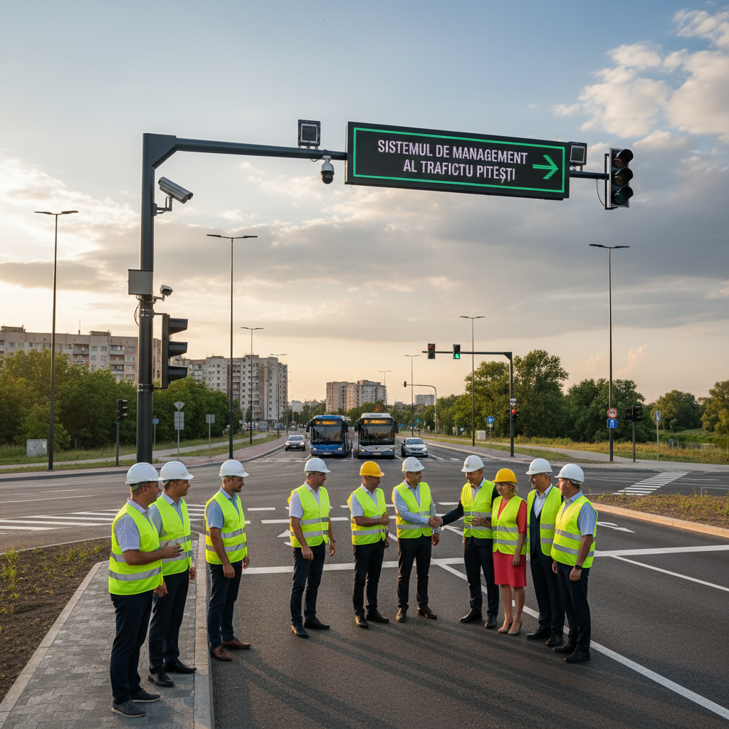 Finalizarea unui lot din sistemul de management al traficului din Pitești