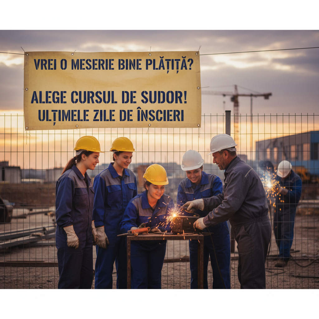 Înscrie-te acum la Cursul de Sudură – Ultimele zile disponibile