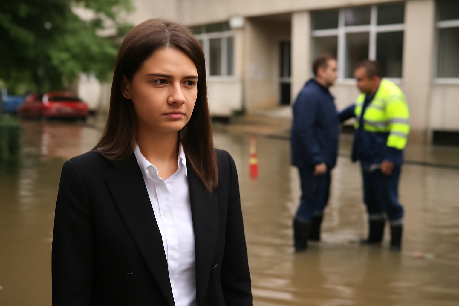 Instituții inundate în Pitești