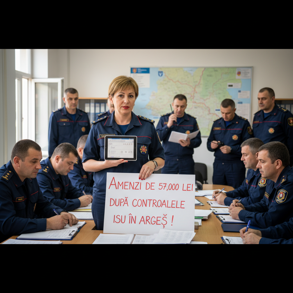 ISU Argeș a aplicat amenzi de 57.000 de lei în urma controalelor recente