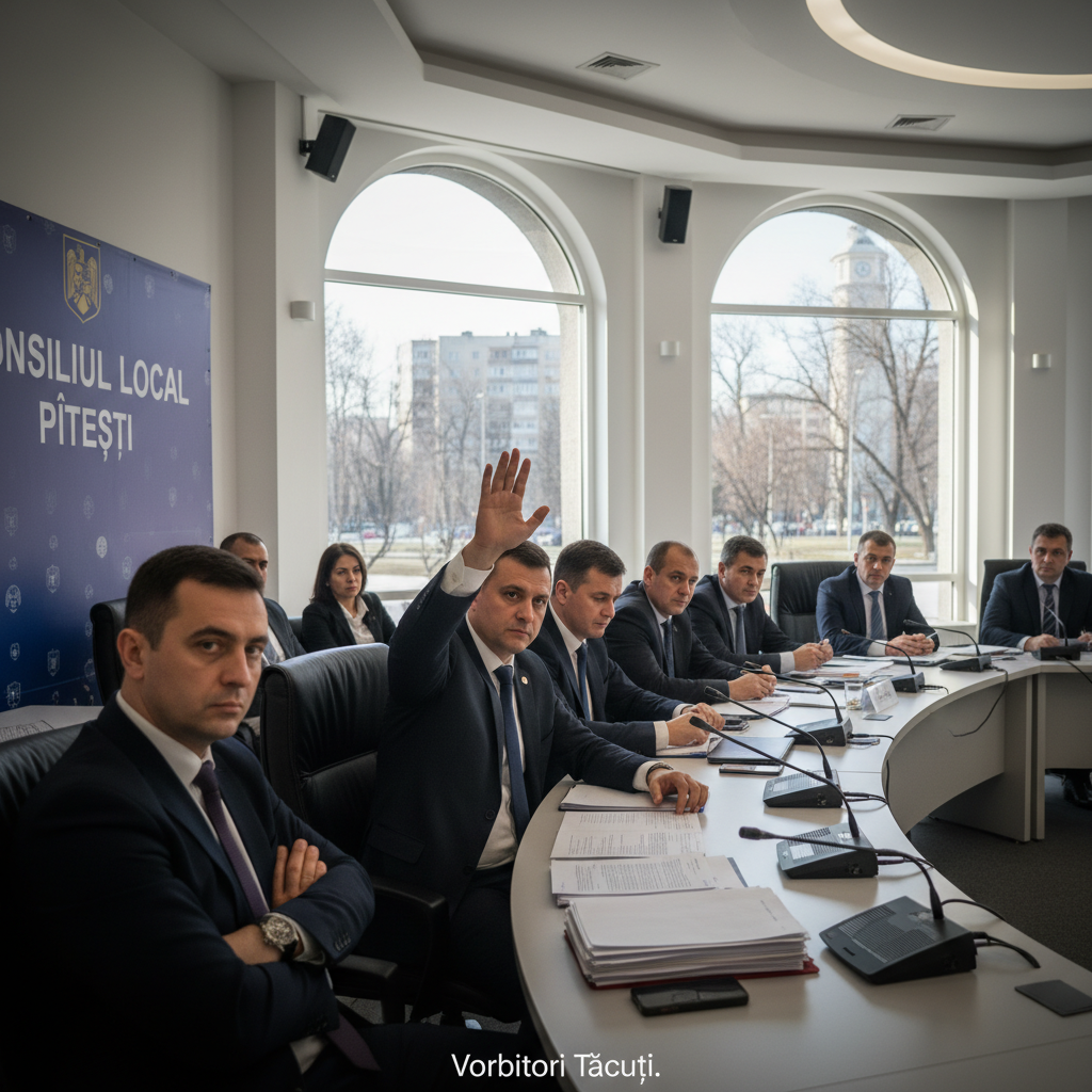 Muții din Consiliul Local care vorbesc doar când ridică mâna